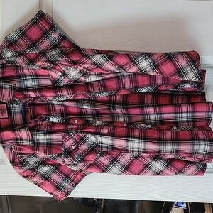 L Harley Davidson womens pink shirt